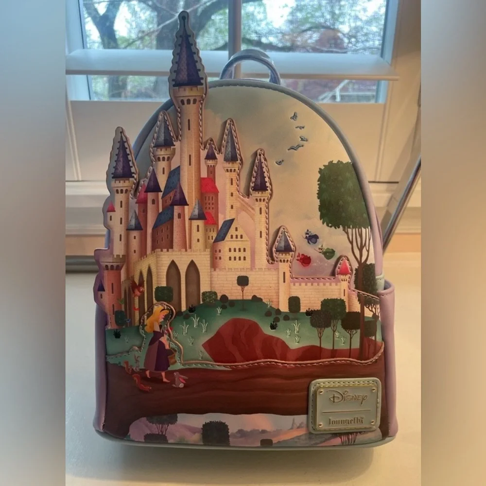 Loungefly Princess Castle Series Sleeping Beauty Mini Backpack NWT